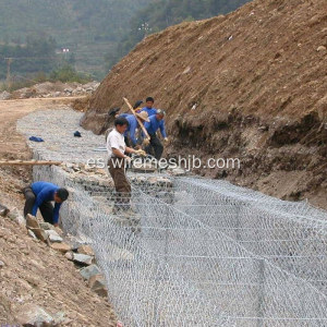 Caja hexagonal galvanizada de Gabion de la malla